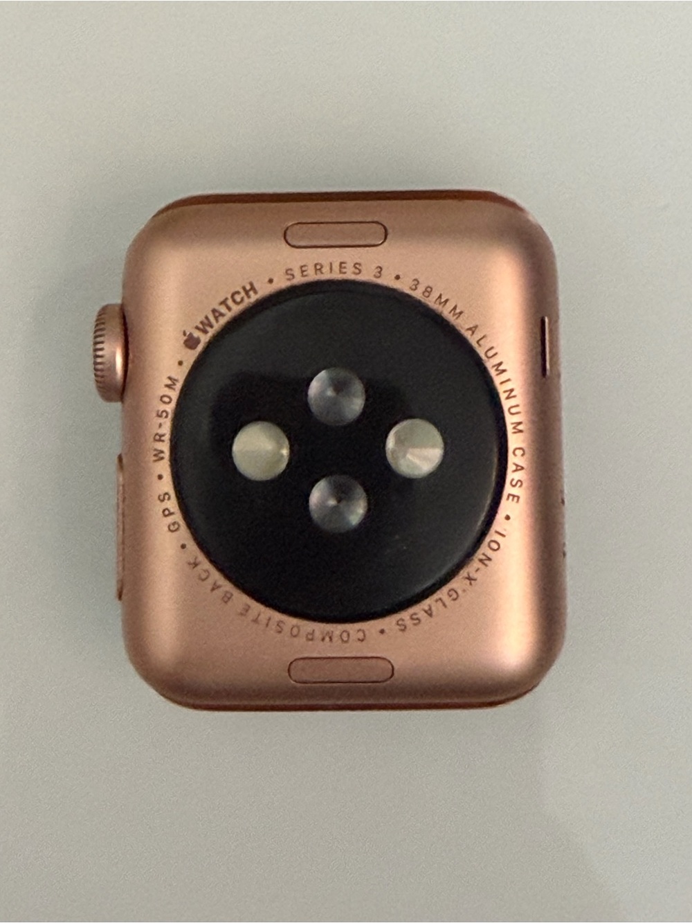 Apple Watch Series 3 Aluminum Case in Rose Gold